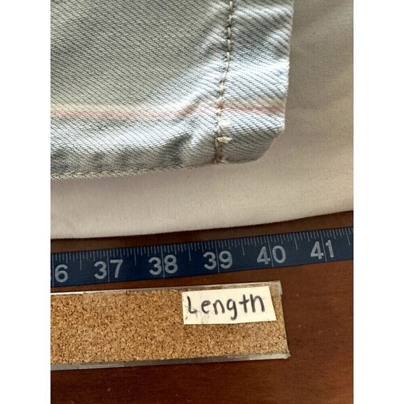 Kancan Woman's Skinny Jeans Striped Size 9/28 Light Wash modern minimal - Picture 9 of 16